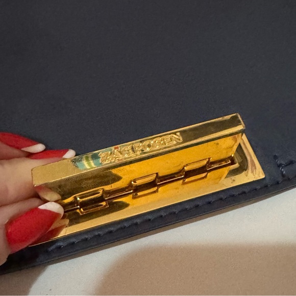 Zac Posen Eartha Iconic Top Handle Navy/White - Picture 14 of 15